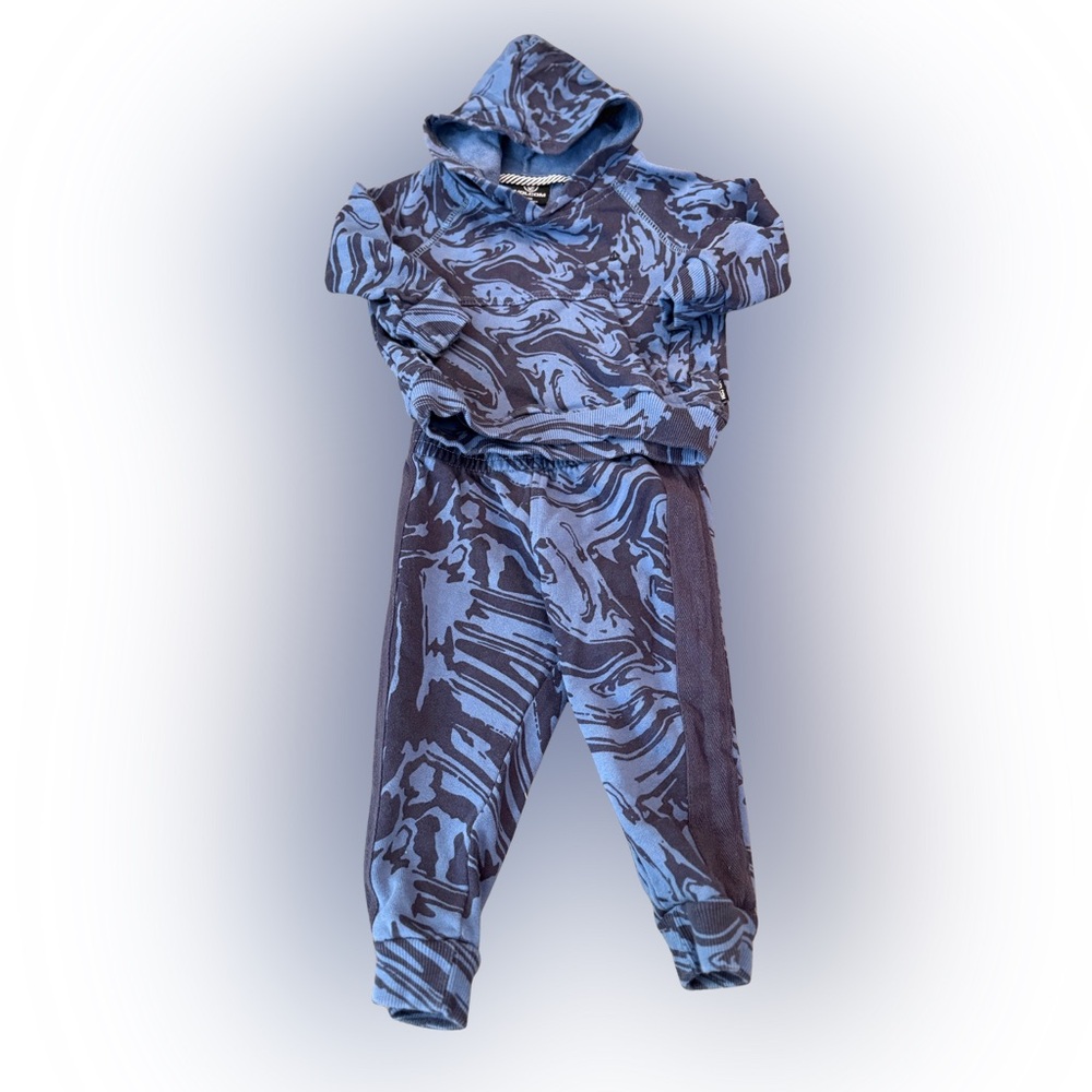 Volcom Blue and Black Kids Matching Set